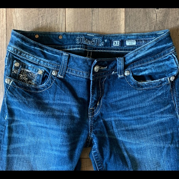 Miss Me Jeans Sz 31 Unhemmed - Picture 3 of 10